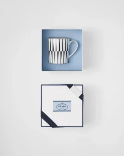 Prada TÉ Y CAFÉ^Taza De Porcelana - Stripes