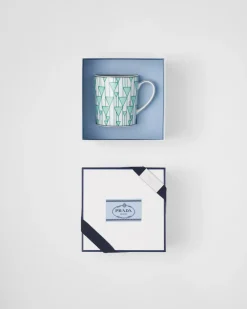 Prada TÉ Y CAFÉ^Taza De Porcelana - Vienna Green