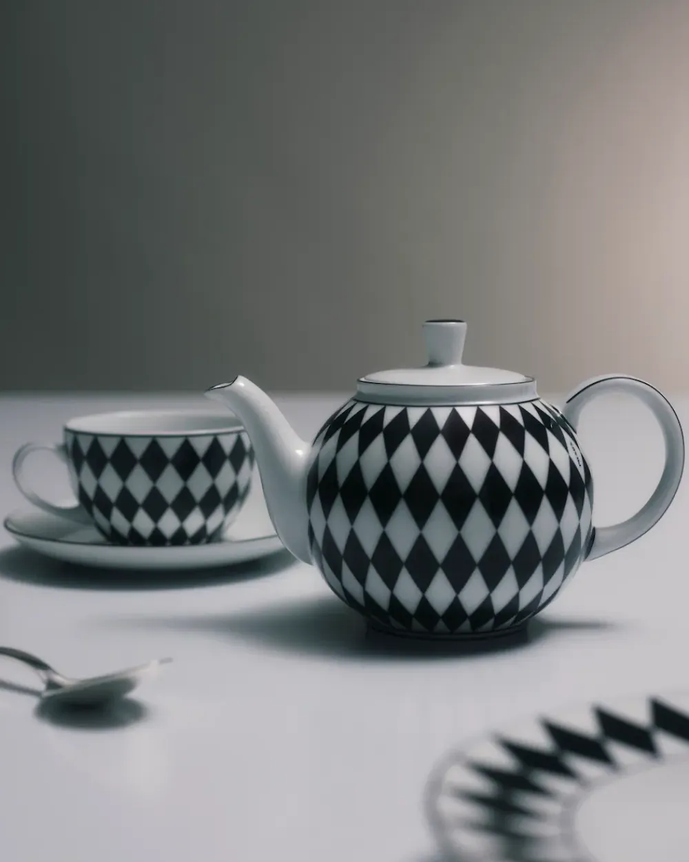 Prada TÉ Y CAFÉ^Tetera De Porcelana - Checkerboard