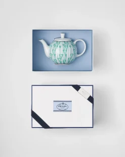 Prada TÉ Y CAFÉ^Tetera De Porcelana - Vienna Green