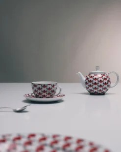 Prada TÉ Y CAFÉ^Tetera De Porcelana - Vienna Red