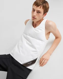 Hombre Prada CAMISETAS Y POLOS|ROPA DE ABRIGO^Top De Algodón Acolchado