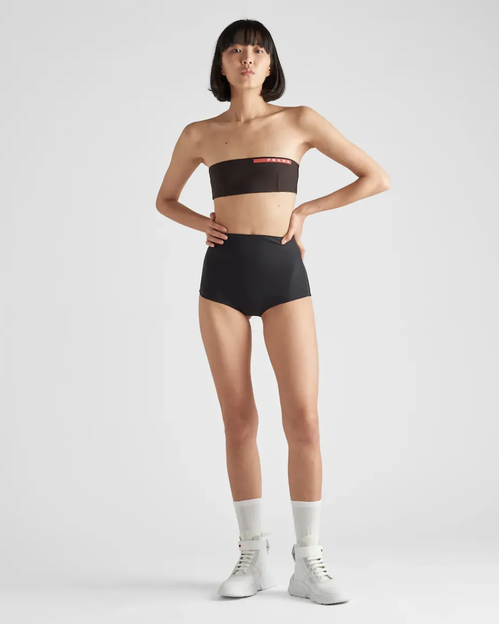 Mujer Prada ROPA^Top De Baño De Punto Elástico