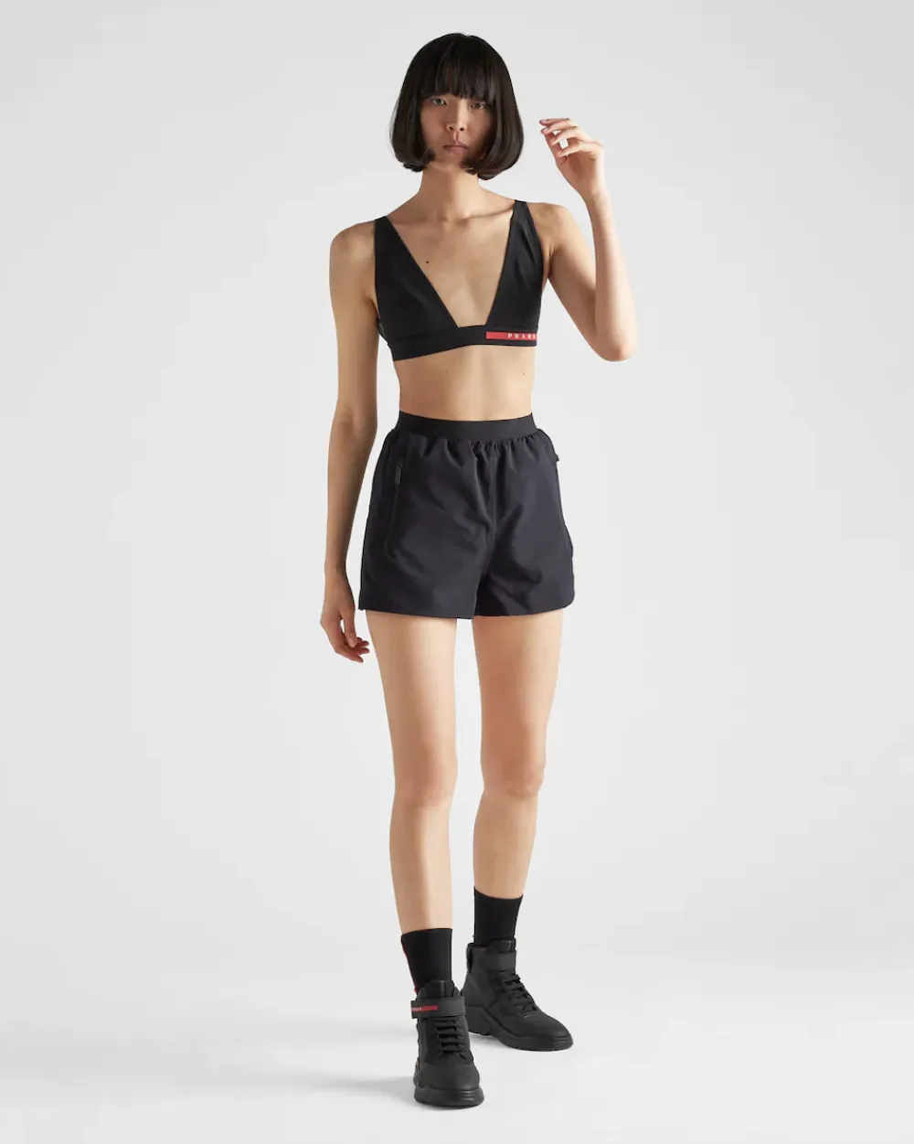 Mujer Prada ROPA^Top De Baño De Punto Elástico
