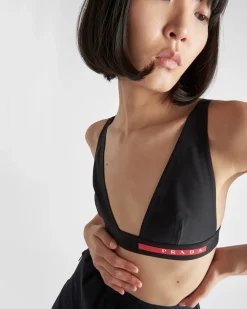 Mujer Prada ROPA^Top De Baño De Punto Elástico