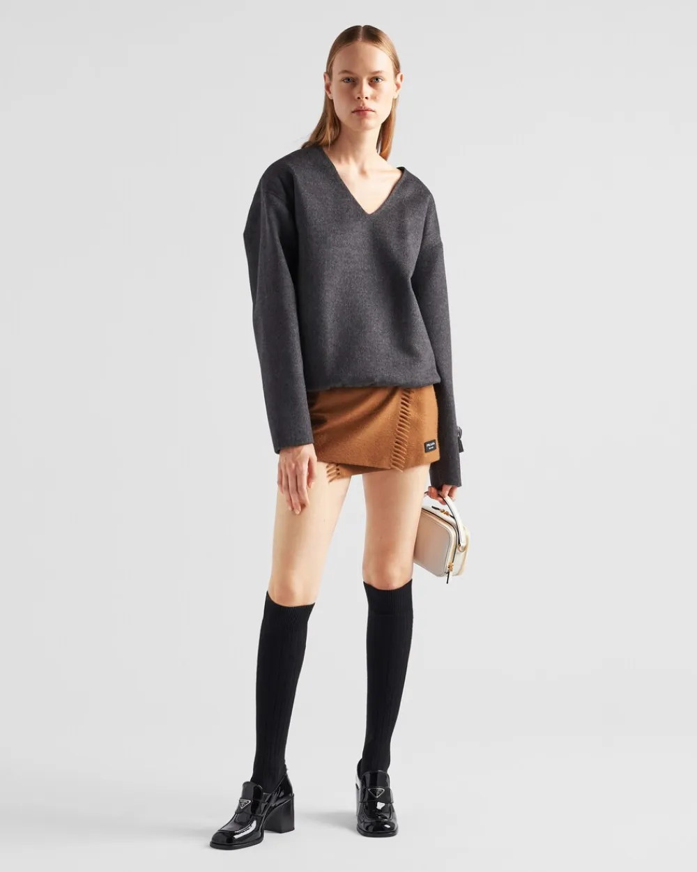 Mujer Prada TEJIDOS DE PUNTO^Top De Cashgora Con Pouch