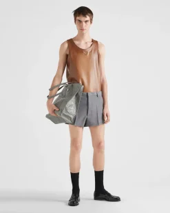 Hombre Prada ROPA DE PIEL^Top De Napa