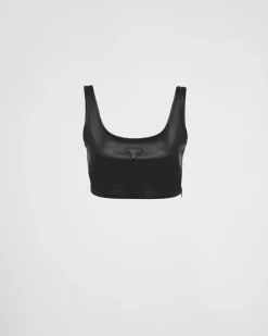 Mujer Prada ROPA DE PIEL^Top De Napa Elástica