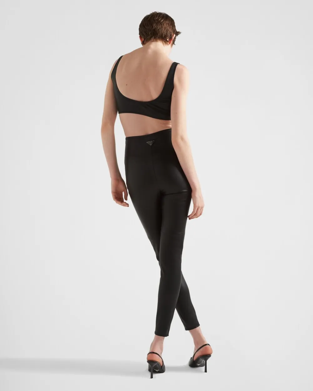 Mujer Prada ROPA DE PIEL^Top De Napa Elástica