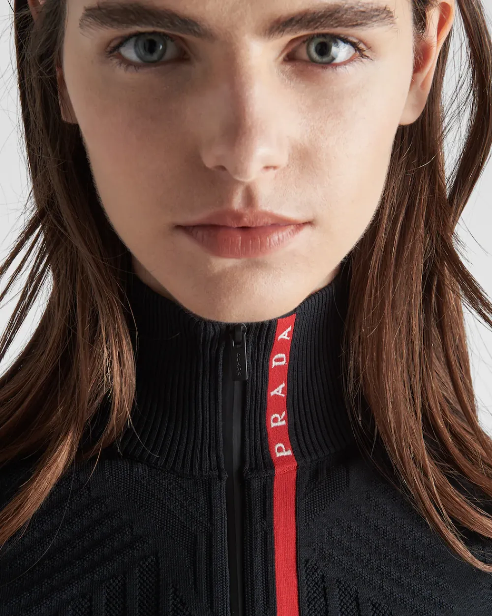 Mujer Prada ROPA^Top De Piqué Y Re-nylon Técnico