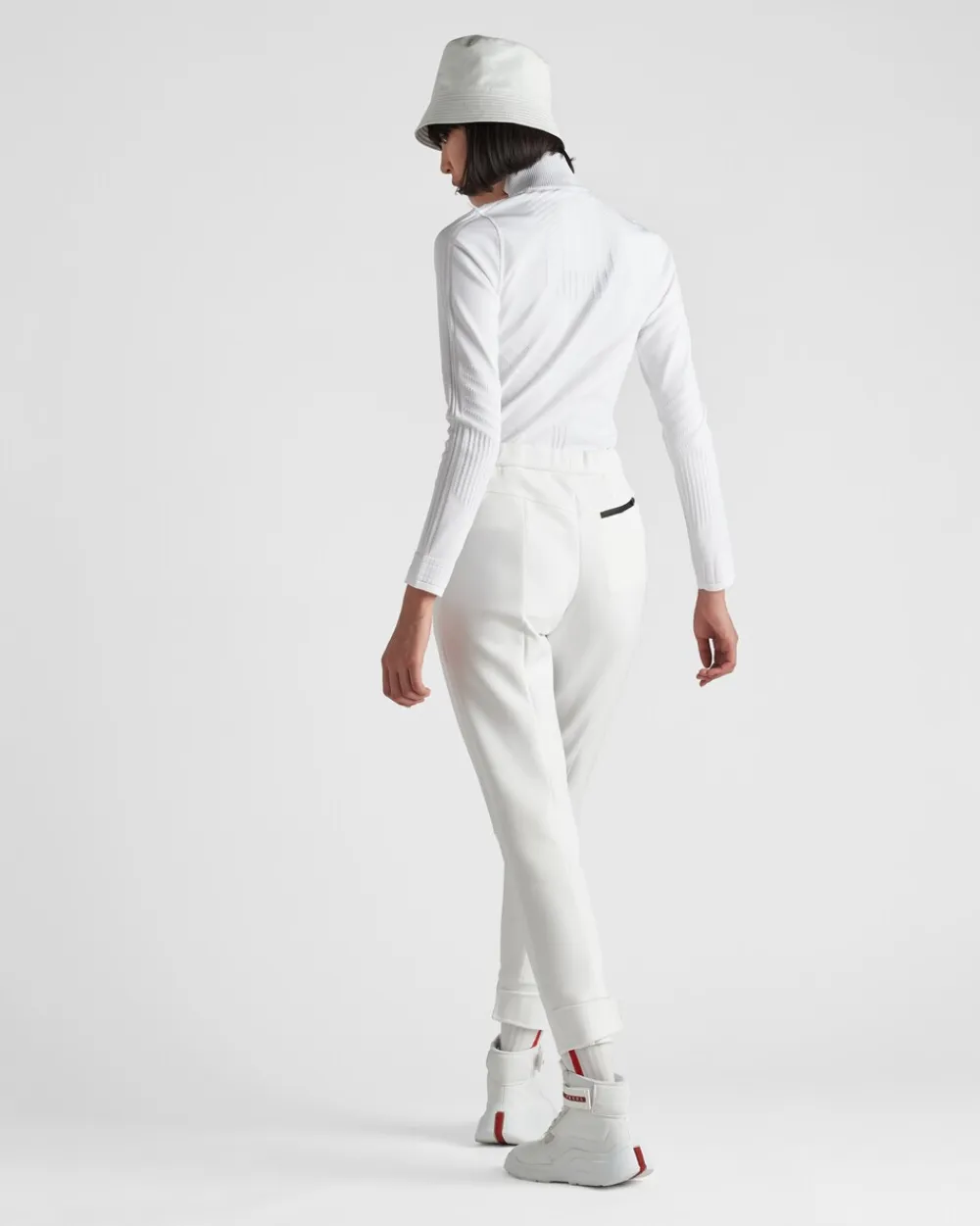 Mujer Prada ROPA^Top De Piqué Y Re-nylon Técnico