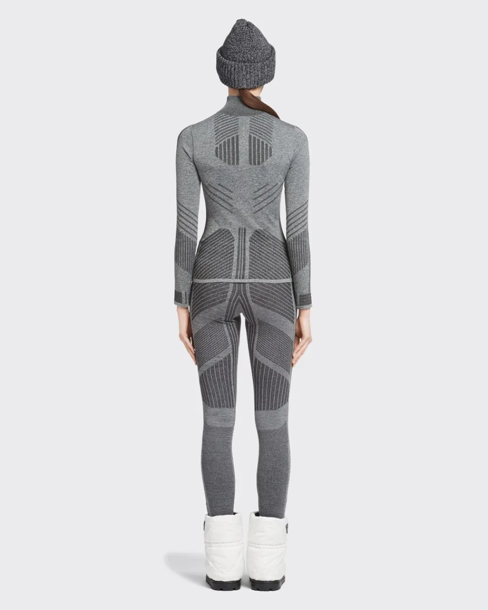 Mujer Prada ROPA^Top Deportivo Piqué Y Re-nylon Técnico Reciclado