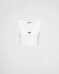 Mujer Prada CAMISETAS Y SUDADERAS|CAMISAS Y TOPS^Top De Punto