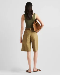 Mujer Prada CAMISETAS Y SUDADERAS^Top De Punto Acanalado