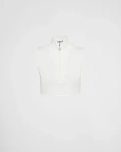Mujer Prada CAMISETAS Y SUDADERAS^Top De Punto Elástico