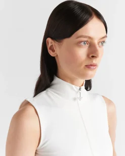 Mujer Prada CAMISETAS Y SUDADERAS^Top De Punto Elástico
