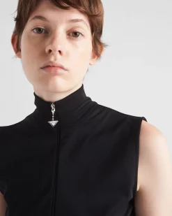 Mujer Prada CAMISETAS Y SUDADERAS^Top De Punto Elástico