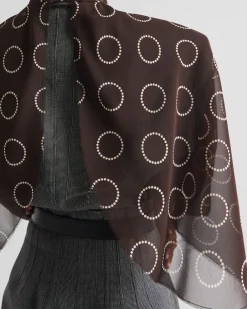 Mujer Prada CAMISAS Y TOPS^Top De Seda Estampada