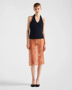 Mujer Prada TEJIDOS DE PUNTO^Top Halter De Lana