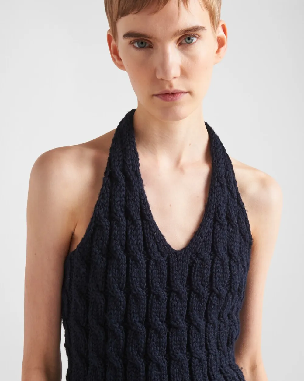 Mujer Prada TEJIDOS DE PUNTO^Top Halter De Lana