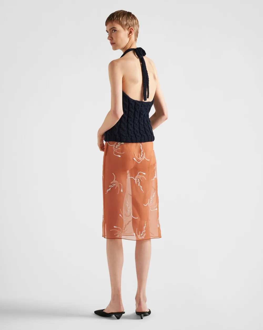 Mujer Prada TEJIDOS DE PUNTO^Top Halter De Lana