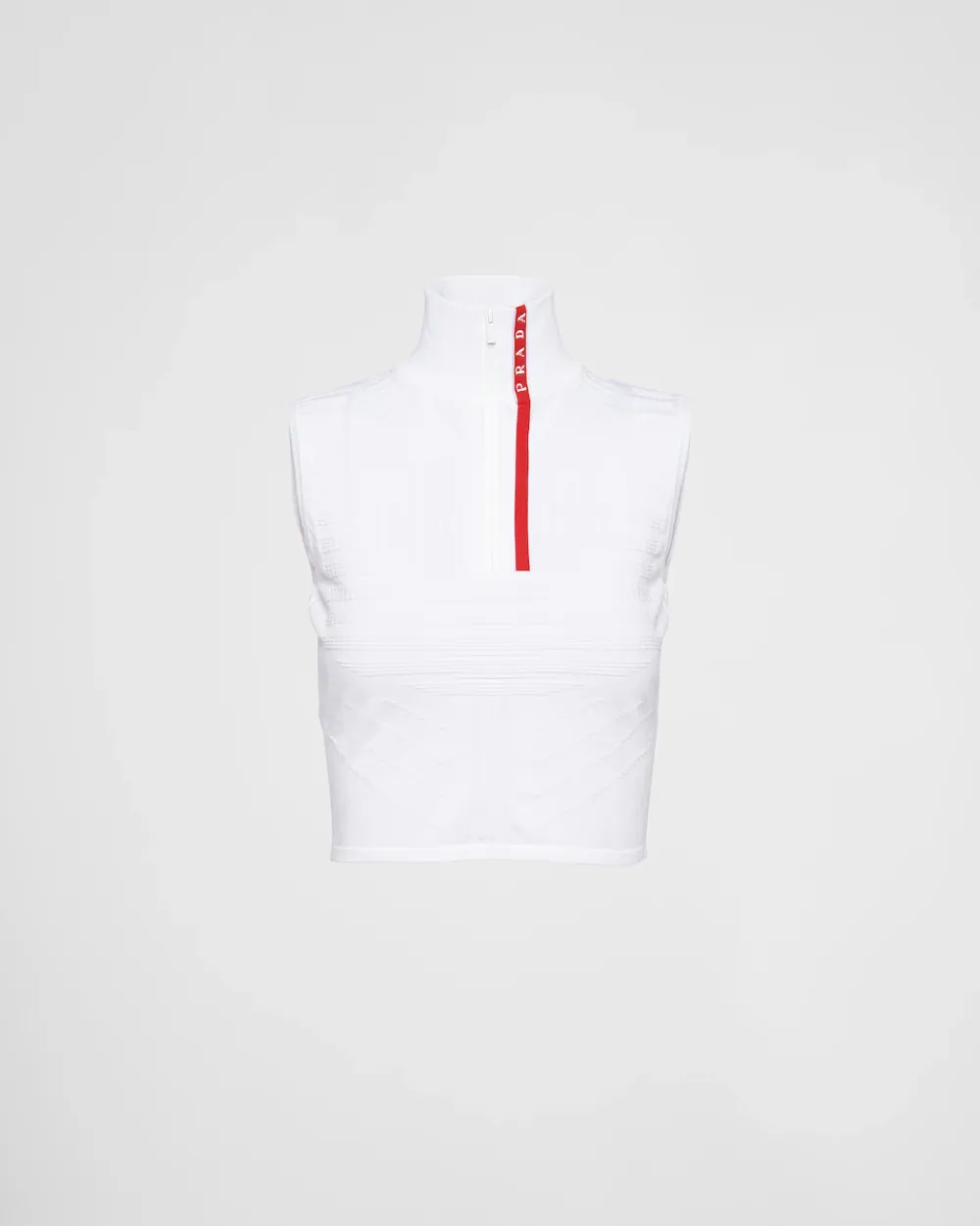 Mujer Prada ROPA^Top Sin Mangas De Piqué Y Re-nylon Técnico