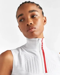 Mujer Prada ROPA^Top Sin Mangas De Piqué Y Re-nylon Técnico