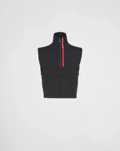Mujer Prada ROPA^Top Sin Mangas De Piqué Y Re-nylon Técnico