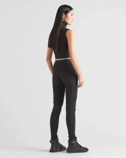 Mujer Prada ROPA^Top Sin Mangas De Piqué Y Re-nylon Técnico