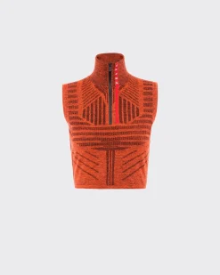Mujer Prada ROPA^Top Sin Mangas En Piqué Y Re-nylon Tec Rec