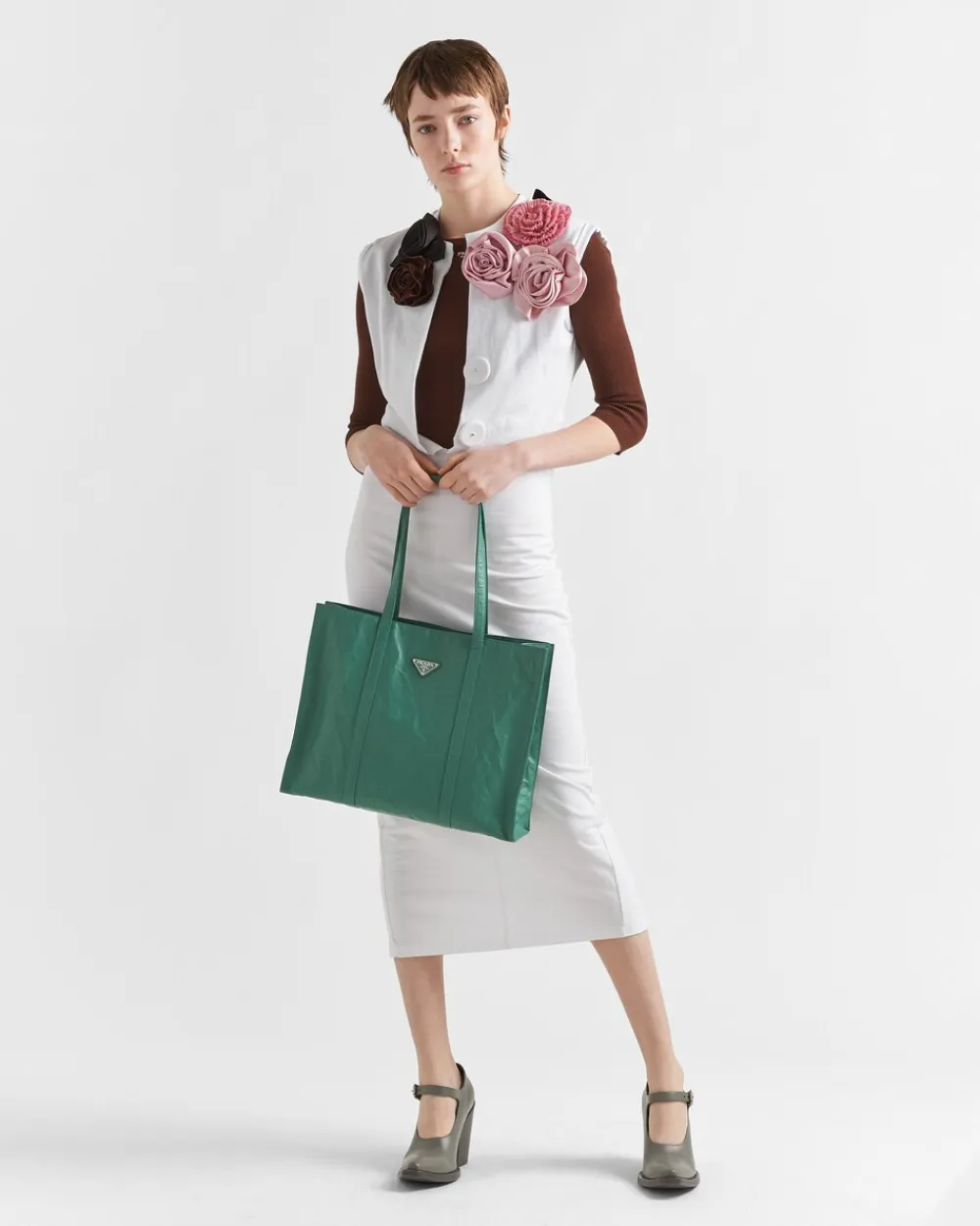 Mujer Prada BOLSOS GRANDES|BOLSOS GRANDES^Tote Grande De Napa Prensada