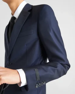 Hombre Prada TRAJES^Traje De Lana De Cruzado Simple