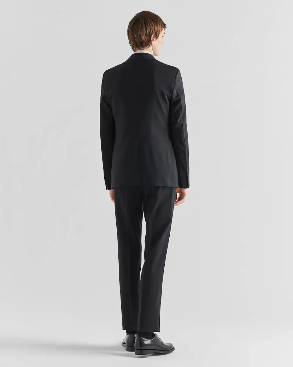 Hombre Prada TRAJES^Traje De Lana Y Mohair De Cruzado Simple