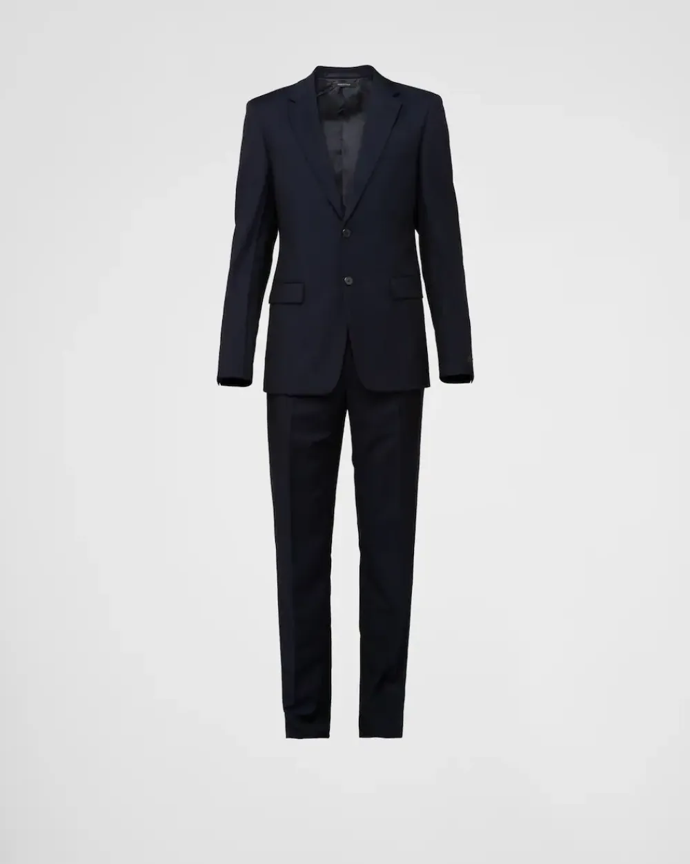Hombre Prada TRAJES^Traje De Lana Y Mohair De Cruzado Simple