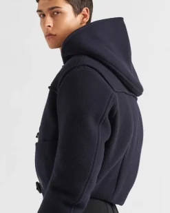 Hombre Prada ROPA DE ABRIGO^Trenca De Lana Con Relleno De Plumón