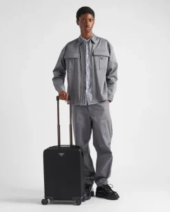 Prada COLECCIÓN MASCULINA^Trolley De Re-nylon Y Piel Saffiano