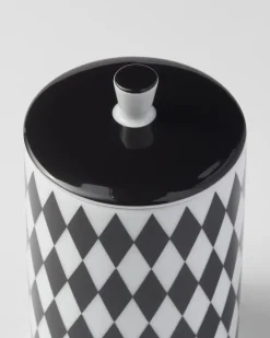 Prada VELAS AROMÁTICAS Y OBJETOS DECORATIVOS^Vela Aromática De Porcelana - Checkerboard
