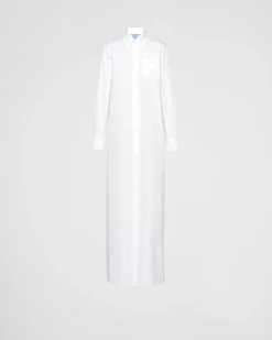 Mujer Prada VESTIDOS^Vestido Camisero De Popelín