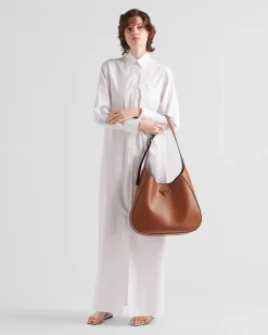 Mujer Prada VESTIDOS^Vestido Camisero De Popelín