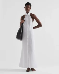 Mujer Prada VESTIDOS^Vestido Camisero Largo De Popelín