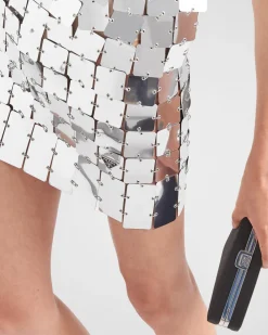 Mujer Prada VESTIDOS^Vestido De Cota De Malla Con Maxilentejuelas