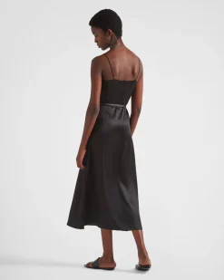 Mujer Prada VESTIDOS^Vestido De Crepé De Satén