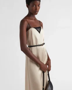 Mujer Prada VESTIDOS^Vestido De Crepé De Satén