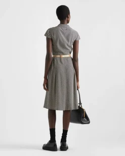 Mujer Prada VESTIDOS^Vestido De Crepé Estampado