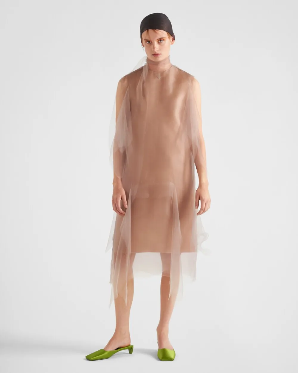 Mujer Prada VESTIDOS^Vestido De Gasa Técnica