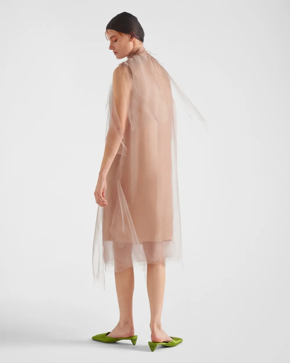 Mujer Prada VESTIDOS^Vestido De Gasa Técnica