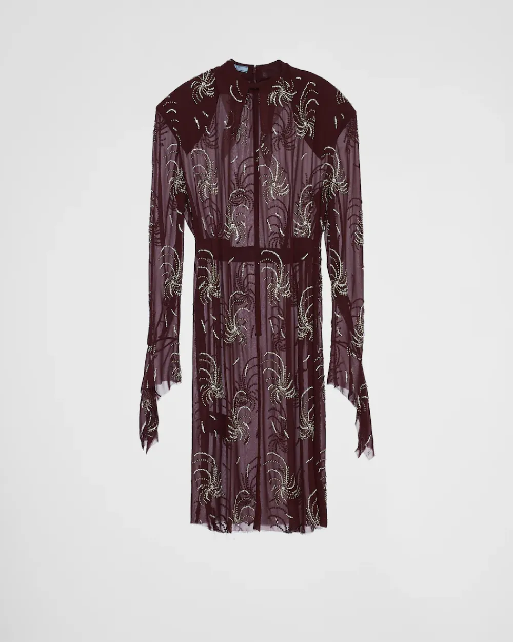 Mujer Prada VESTIDOS^Vestido De Georgette Bordado