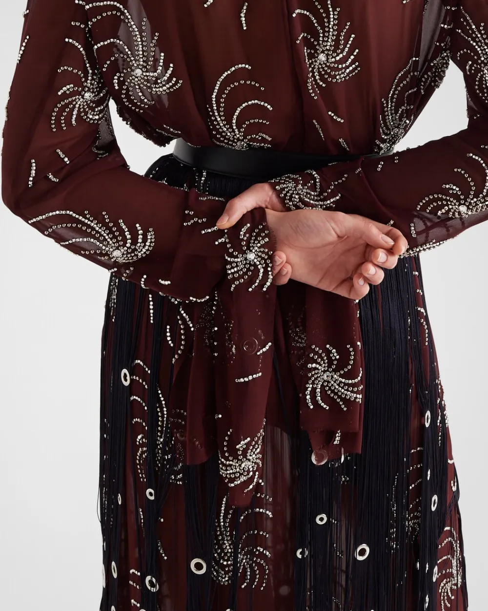 Mujer Prada VESTIDOS^Vestido De Georgette Bordado