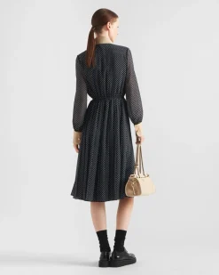 Mujer Prada VESTIDOS^Vestido De Georgette Con Lunares