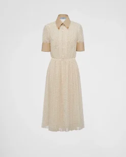Mujer Prada VESTIDOS^Vestido De Georgette Estampado
